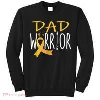 Childhood Cancer Awareness Dad Of A Warrior Sweatshirt thumb 0