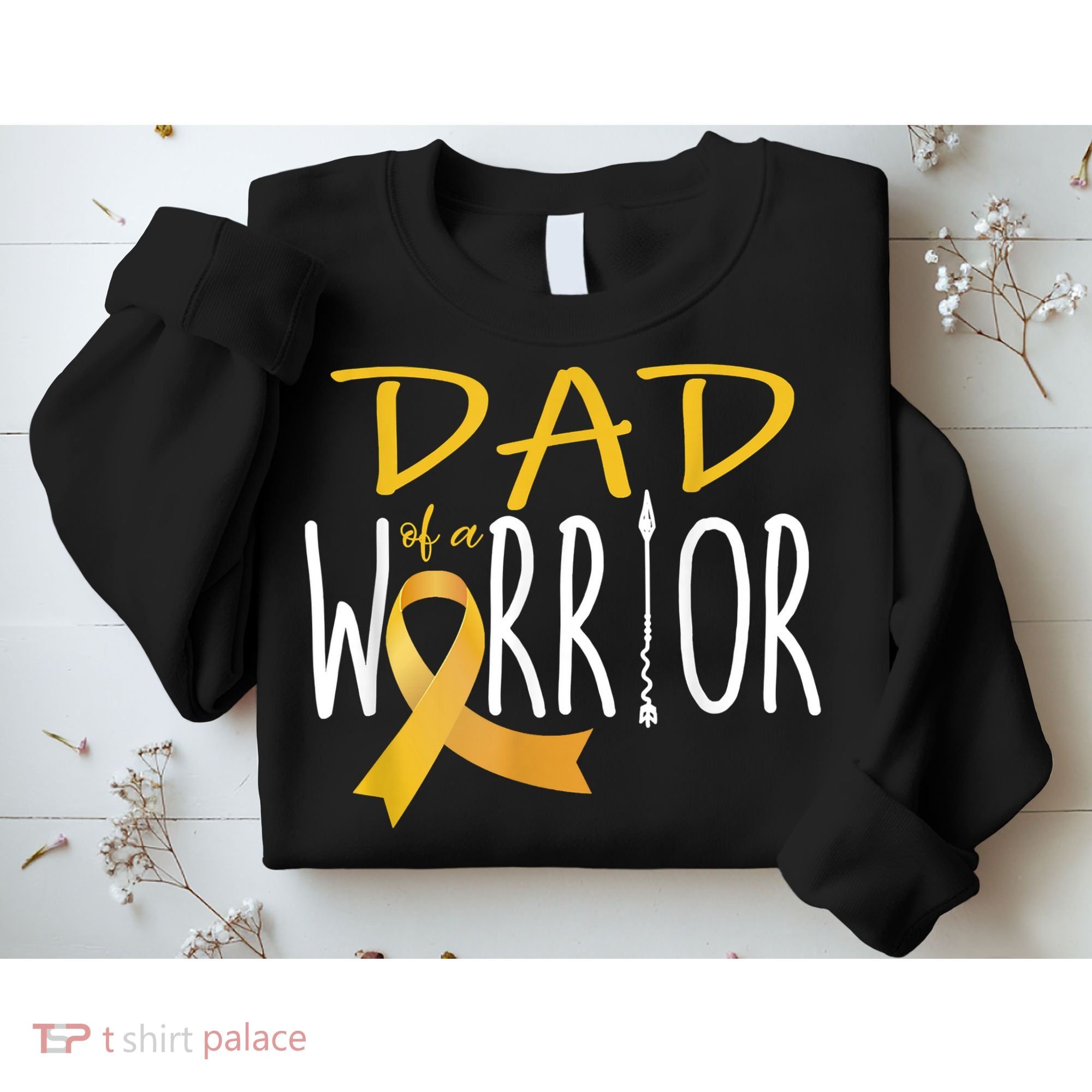 Childhood Cancer Awareness Dad Of A Warrior Sweatshirt