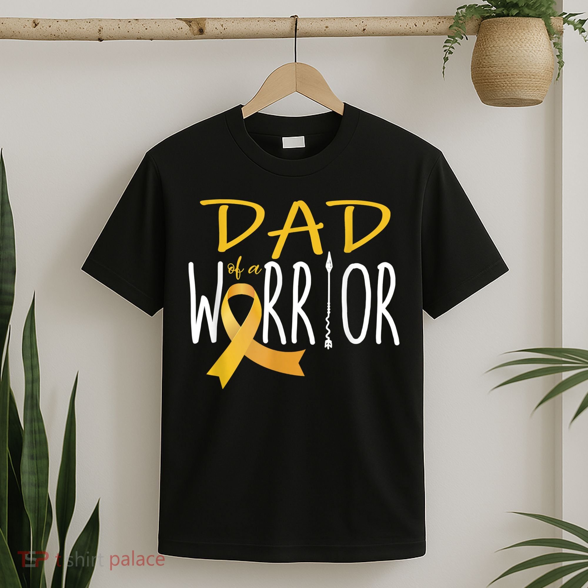 Childhood Cancer Awareness Dad Of A Warrior T-Shirt