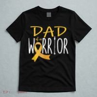 Childhood Cancer Awareness Dad Of A Warrior T-Shirt thumb 5
