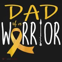 Childhood Cancer Awareness Dad Of A Warrior T-Shirt thumb 7