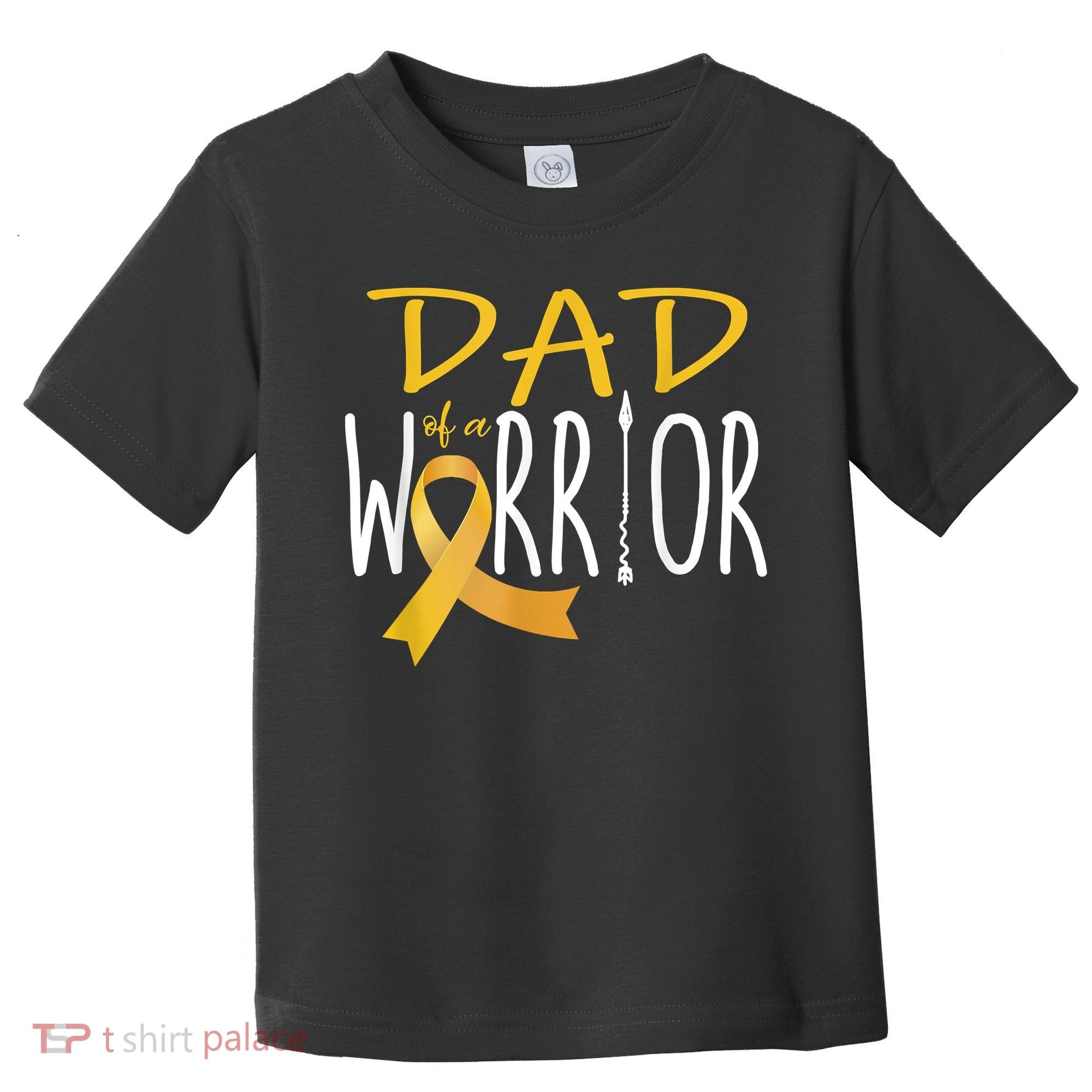 Childhood Cancer Awareness Dad Of A Warrior Toddler T-Shirt