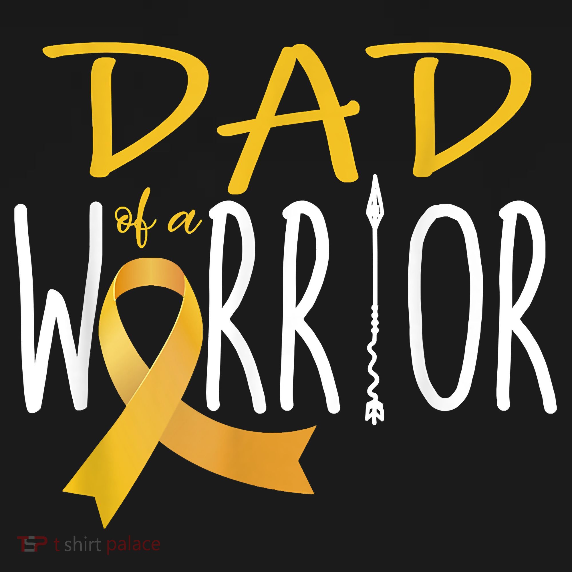 Childhood Cancer Awareness Dad Of A Warrior Women's Long Sleeve Shirt