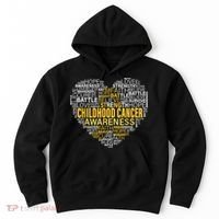 Childhood Cancer Awareness Hope Support Strong Warrior Hoodie thumb 0