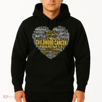 Childhood Cancer Awareness Hope Support Strong Warrior Hoodie thumb 2