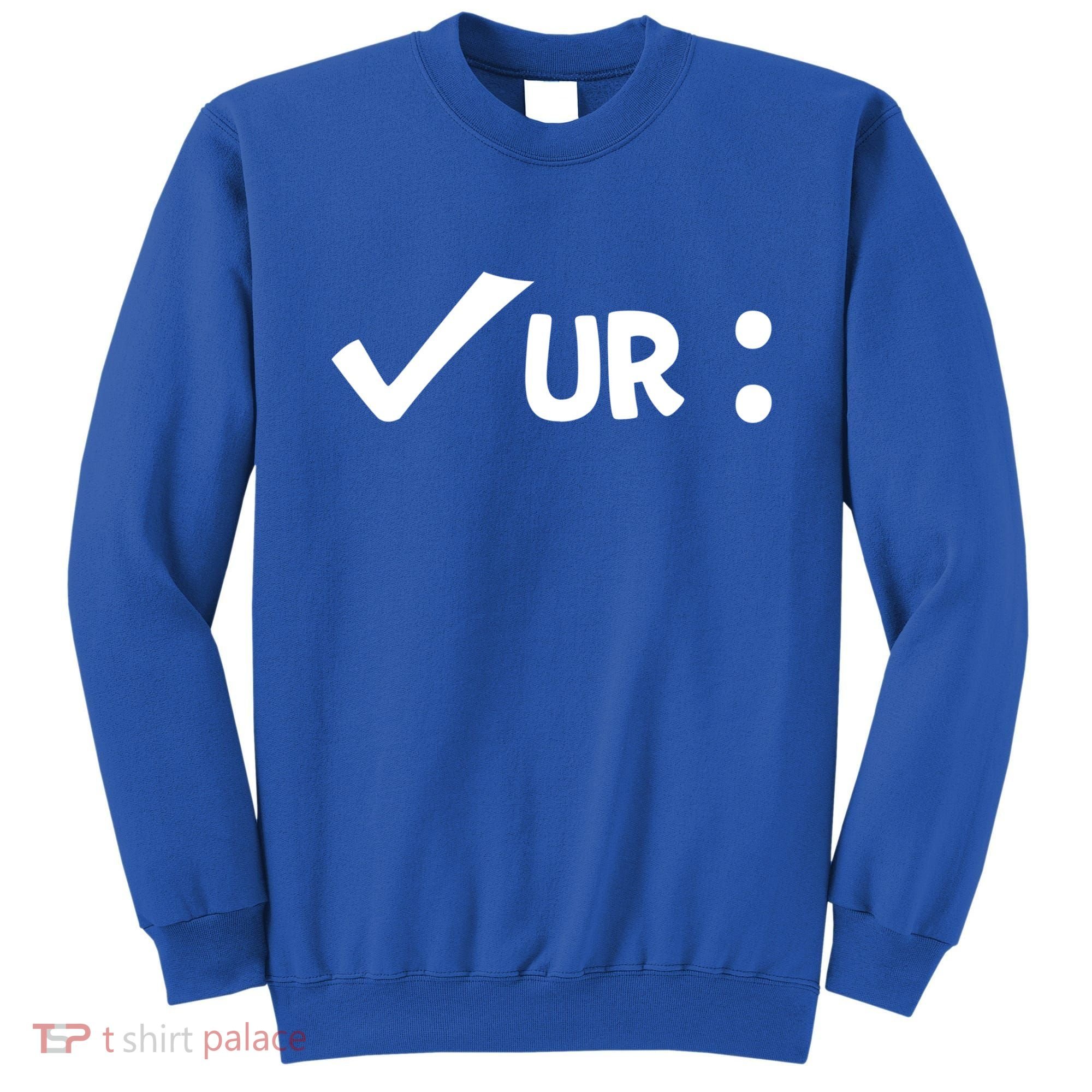 Colon Cancer Awareness Blue Check Your Colon Gift Sweatshirt