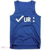 Colon Cancer Awareness Blue Check Your Colon Gift Tank Top thumb 0