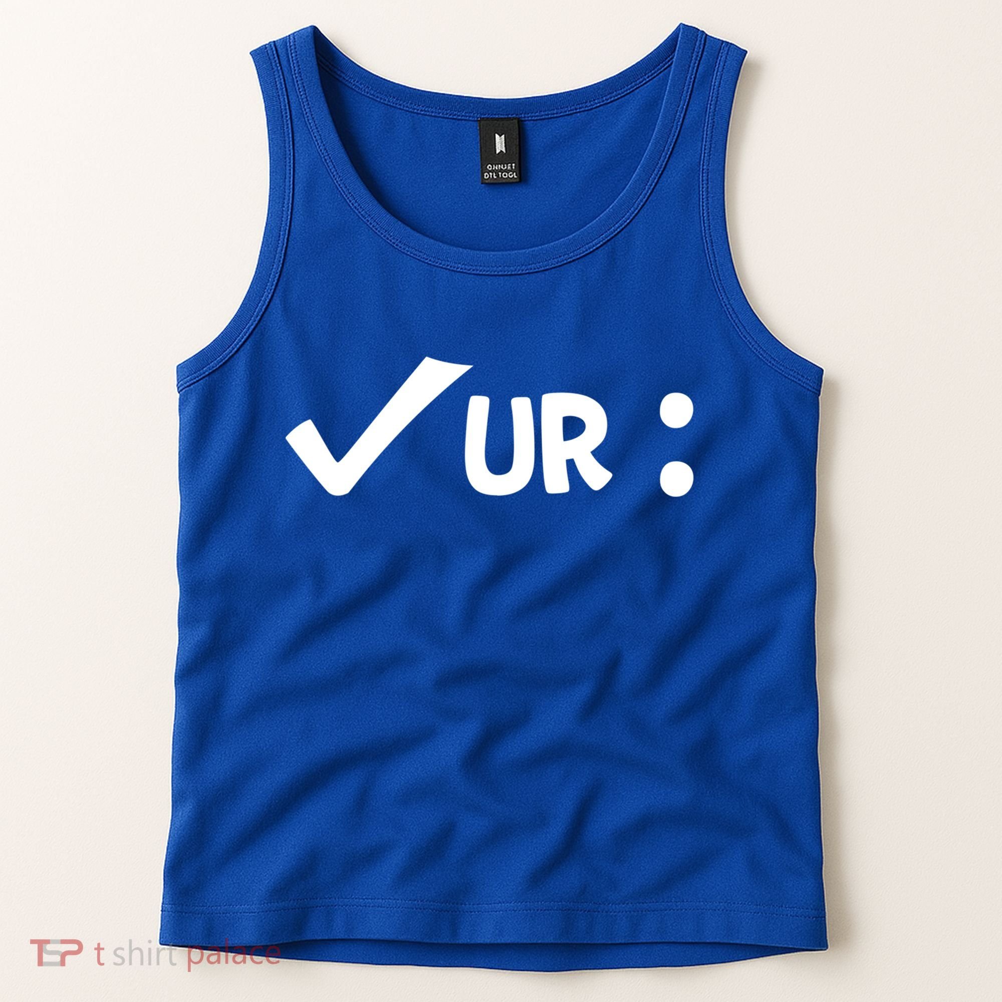 Colon Cancer Awareness Blue Check Your Colon Gift Tank Top