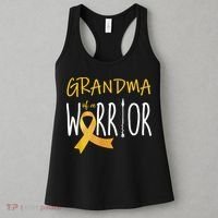 Childhood Cancer Awareness Grandma Of A Warrior Women's Tank Top thumb 3