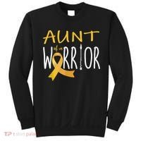 Childhood Cancer Awareness Aunt Of A Warrior Sweatshirt thumb 0