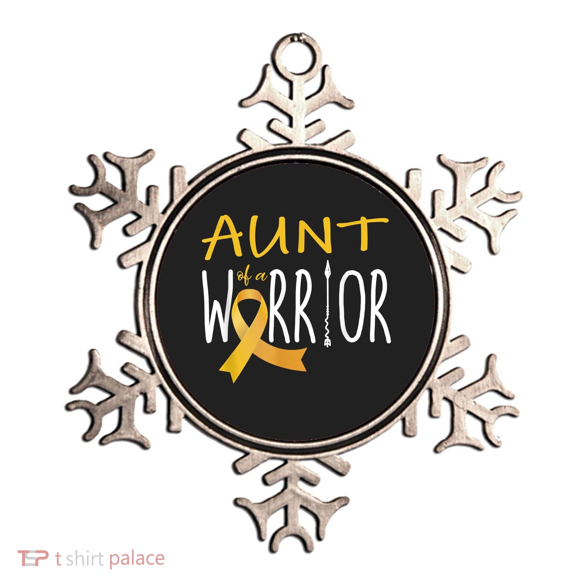 Childhood Cancer Awareness Aunt Of A Warrior Ornament