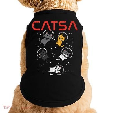 Catsa Cat Astronauts Funny Kitten Space Women Doggie Tank