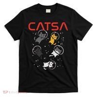 Catsa Cat Astronauts Funny Kitten Space Women T-Shirt thumb 0