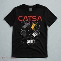 Catsa Cat Astronauts Funny Kitten Space Women T-Shirt thumb 5