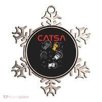 Catsa Cat Astronauts Funny Kitten Space Women Ornament thumb 0