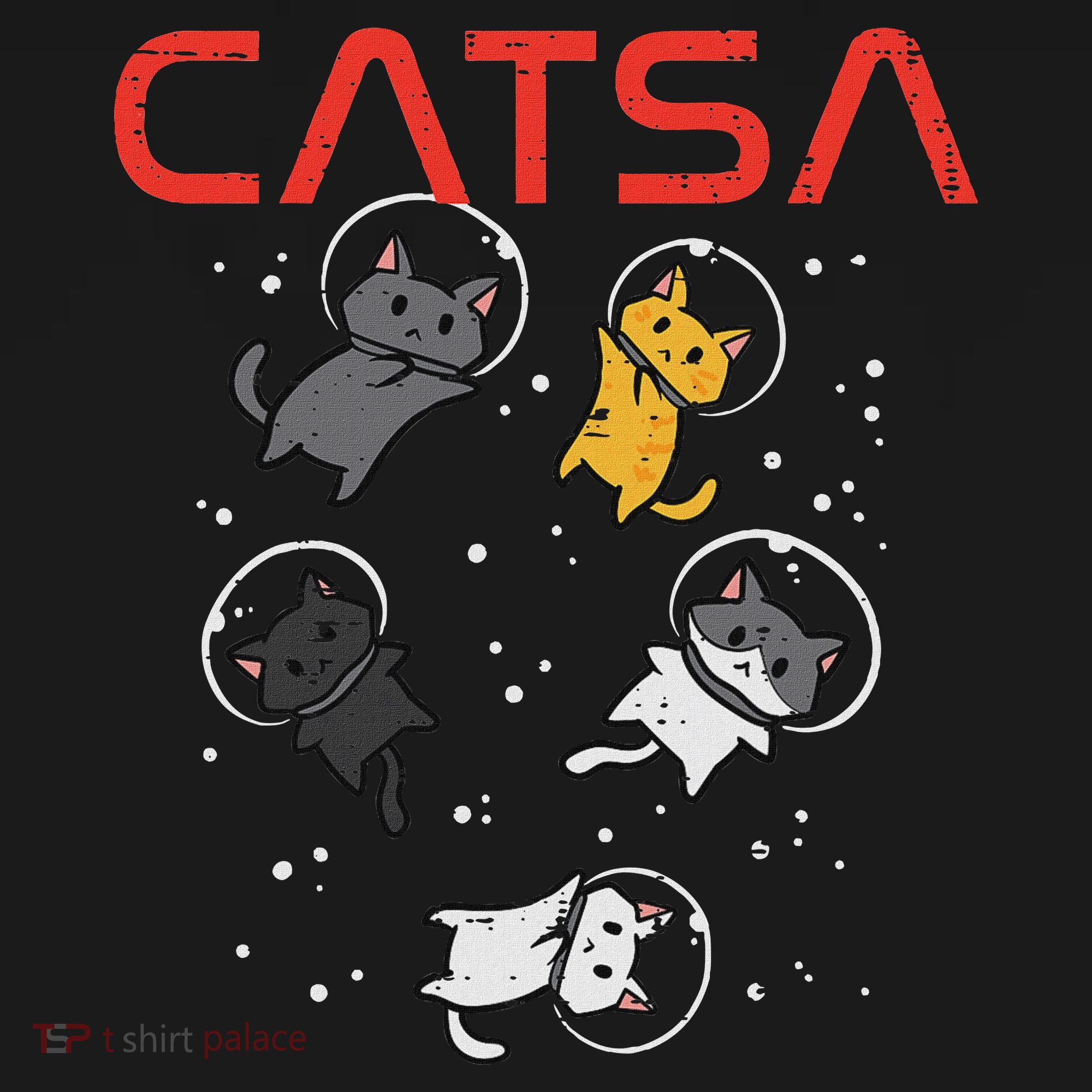 Catsa Cat Astronauts Funny Kitten Space Women Women's Tank Top