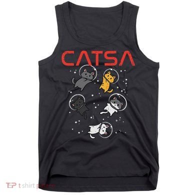 Catsa Cat Astronauts Funny Kitten Space Women Tank Top