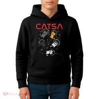 Catsa Cat Astronauts Funny Kitten Space Women Kids Hoodie thumb 4