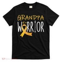 Childhood Cancer Awareness Grandpa Of A Warrior T-Shirt thumb 0