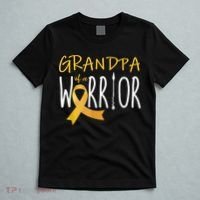 Childhood Cancer Awareness Grandpa Of A Warrior T-Shirt thumb 5