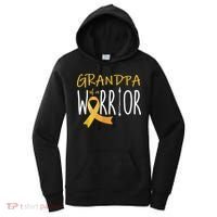Childhood Cancer Awareness Grandpa Of A Warrior Women's Hoodie thumb 0