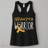 Childhood Cancer Awareness Grandpa Of A Warrior Women's Tank Top thumb 3