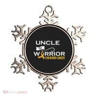 Childhood Cancer Awareness Uncle Of A Warrior Ornament thumb 0