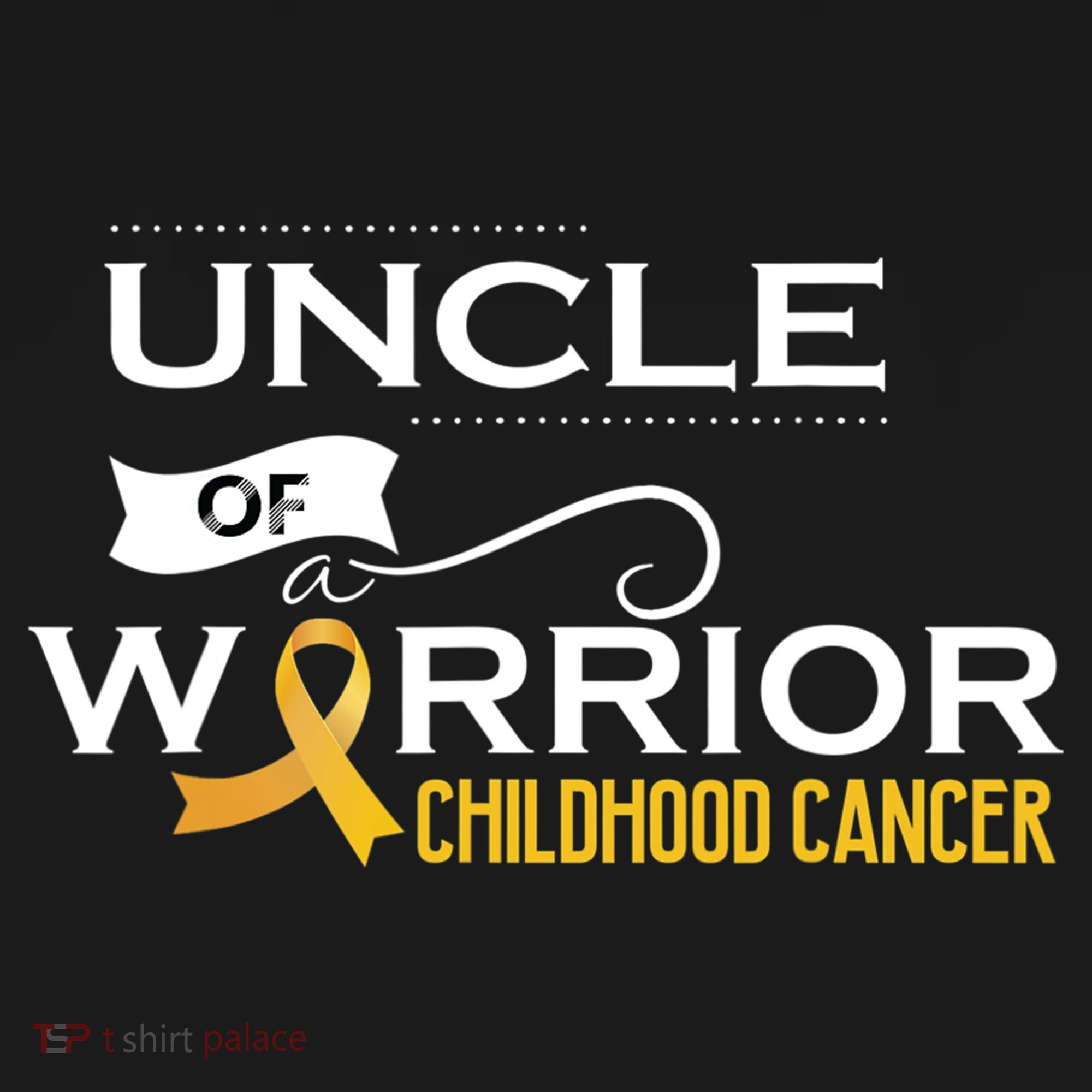 Childhood Cancer Awareness Uncle Of A Warrior Ornament