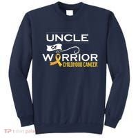 Childhood Cancer Awareness Uncle Of A Warrior Sweatshirt thumb 0