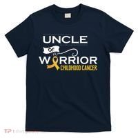 Childhood Cancer Awareness Uncle Of A Warrior T-Shirt thumb 0