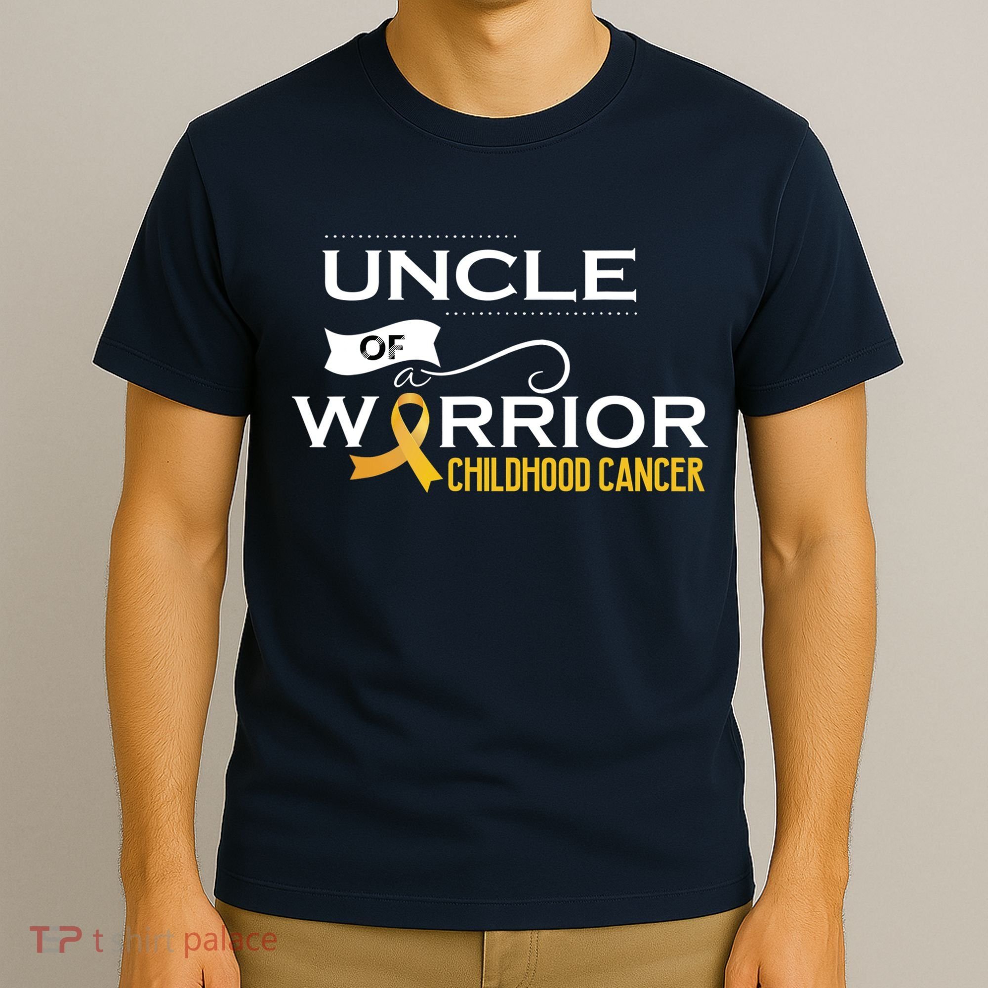 Childhood Cancer Awareness Uncle Of A Warrior T-Shirt