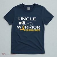 Childhood Cancer Awareness Uncle Of A Warrior T-Shirt thumb 5