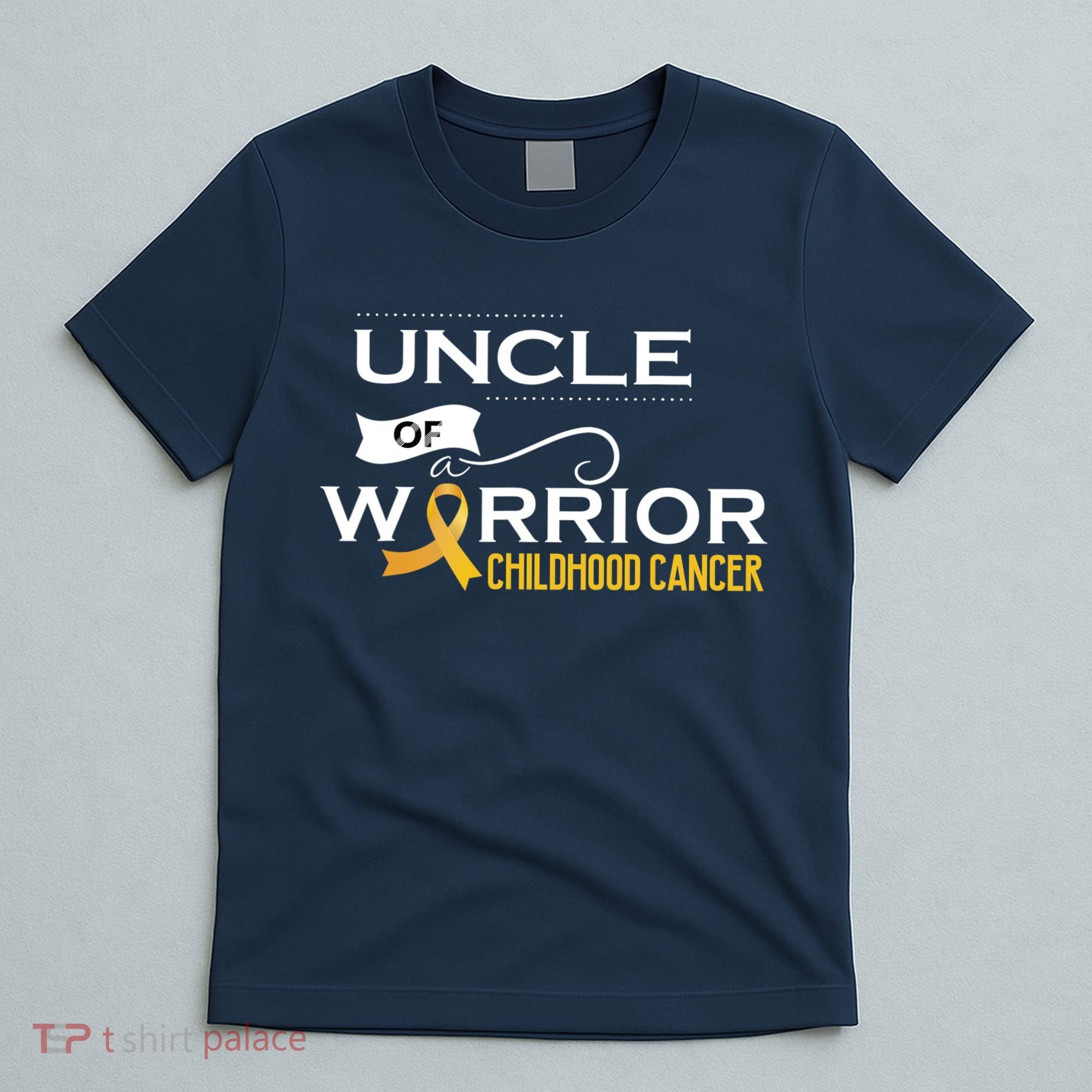 Childhood Cancer Awareness Uncle Of A Warrior T-Shirt