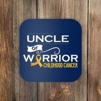 Childhood Cancer Awareness Uncle Of A Warrior Coaster thumb 0