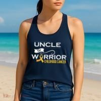 Childhood Cancer Awareness Uncle Of A Warrior Women's Tank Top thumb 2