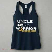 Childhood Cancer Awareness Uncle Of A Warrior Women's Tank Top thumb 3
