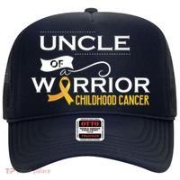 Childhood Cancer Awareness Uncle Of A Warrior Hat thumb 0
