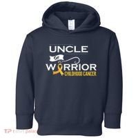 Childhood Cancer Awareness Uncle Of A Warrior Toddler Hoodie thumb 0