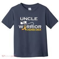Childhood Cancer Awareness Uncle Of A Warrior Toddler T-Shirt thumb 0