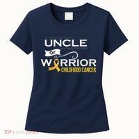 Childhood Cancer Awareness Uncle Of A Warrior Women's T-Shirt thumb 0