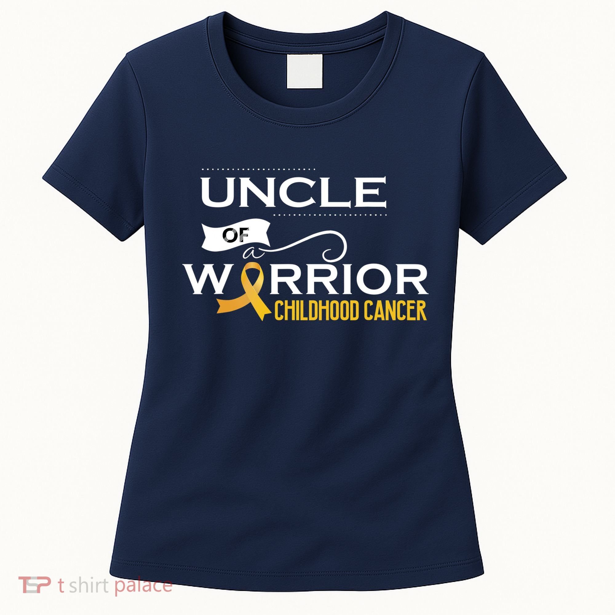 Childhood Cancer Awareness Uncle Of A Warrior Women's T-Shirt