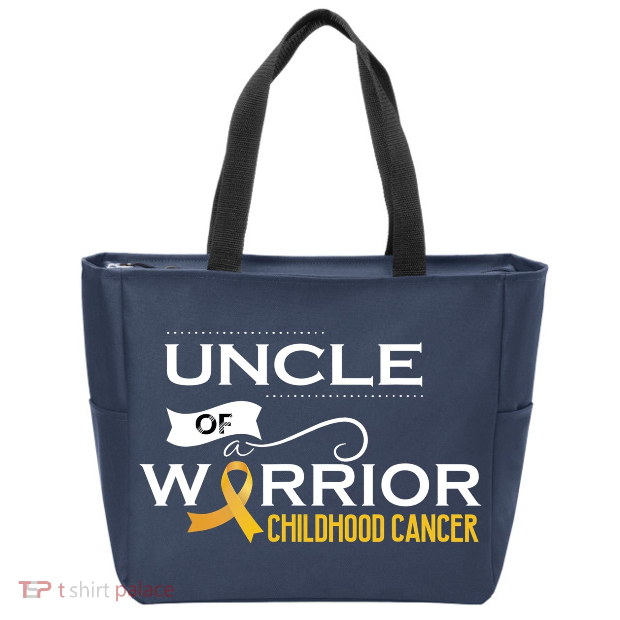 Childhood Cancer Awareness Uncle Of A Warrior Tote Bag