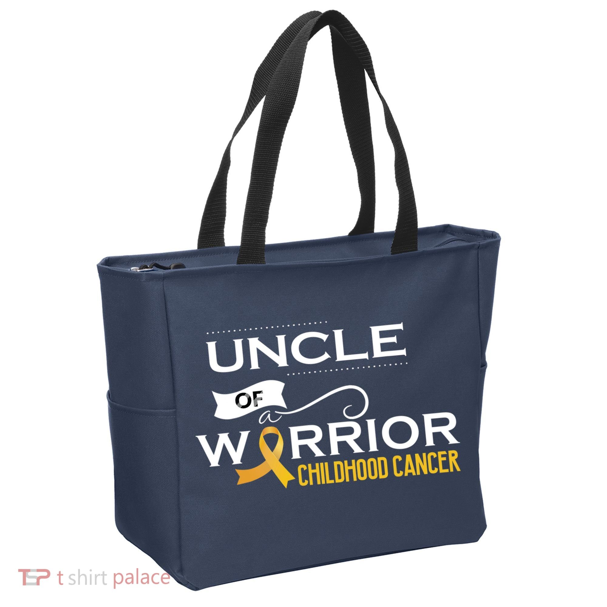 Childhood Cancer Awareness Uncle Of A Warrior Tote Bag