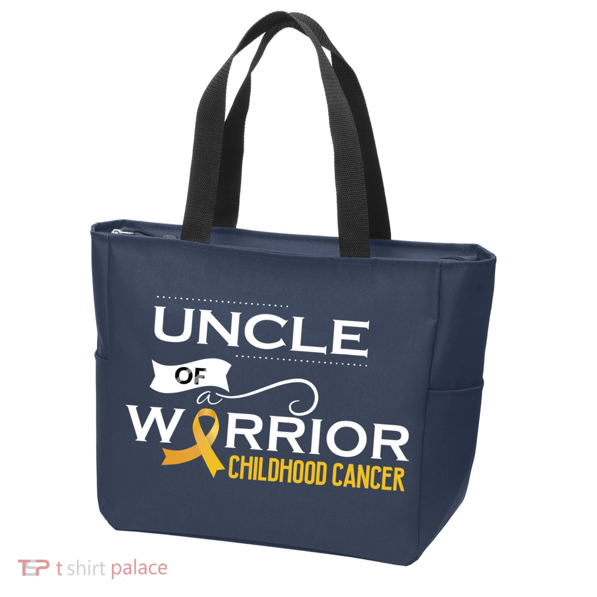 Childhood Cancer Awareness Uncle Of A Warrior Tote Bag