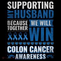 Colon Cancer Awareness Colonoscopy Support Husband Gift Ornament thumb 1