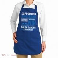 Colon Cancer Awareness Colonoscopy Support Husband Gift Apron thumb 2