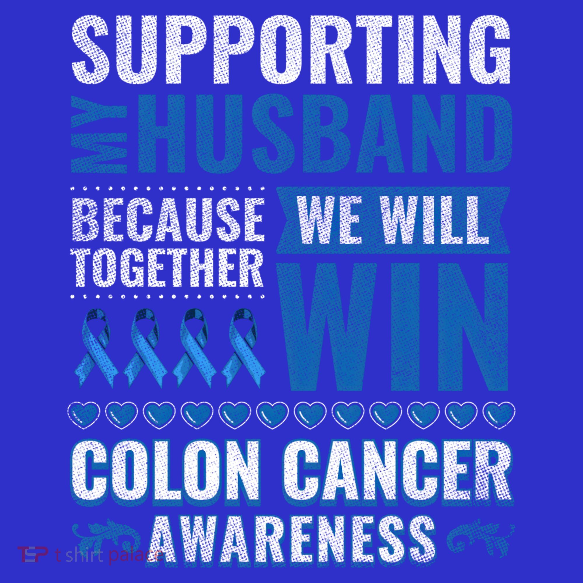 Colon Cancer Awareness Colonoscopy Support Husband Gift Button