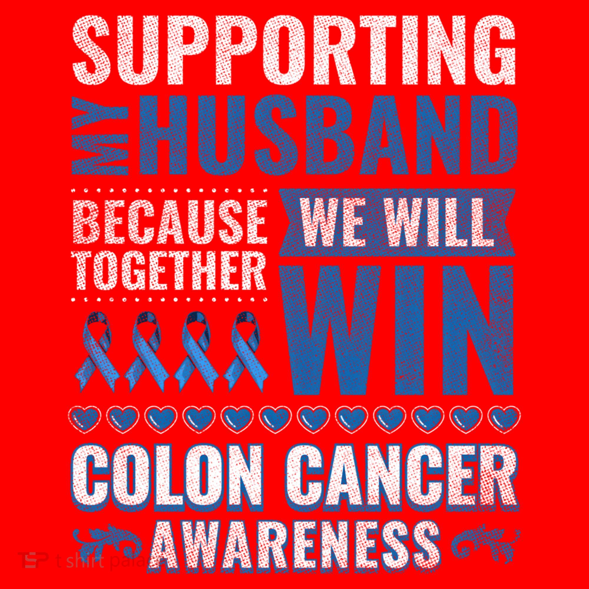 Colon Cancer Awareness Colonoscopy Support Husband Gift Santa Hat