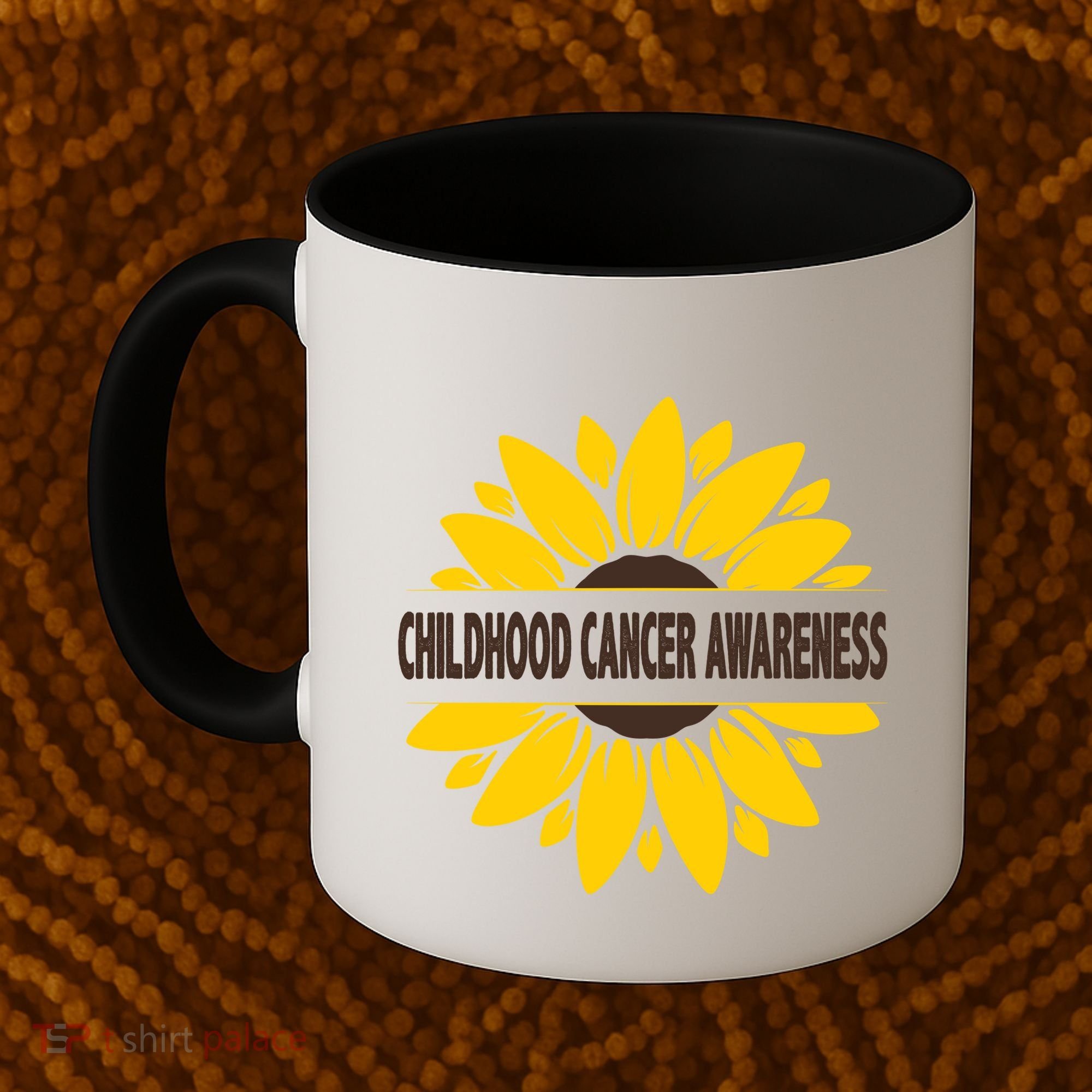 Childhood Cancer Awareness Sunflower Coffee Mug