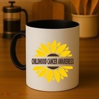 Childhood Cancer Awareness Sunflower Coffee Mug thumb 4